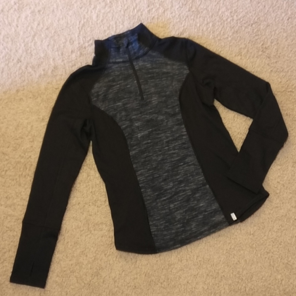 Sports running workout pullover half zip jacket